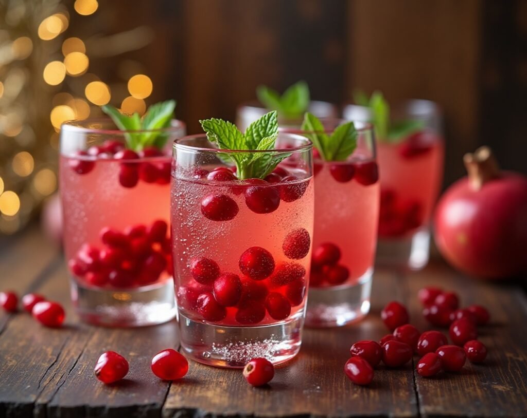 Sparkling Pomegranate Fizz Bites