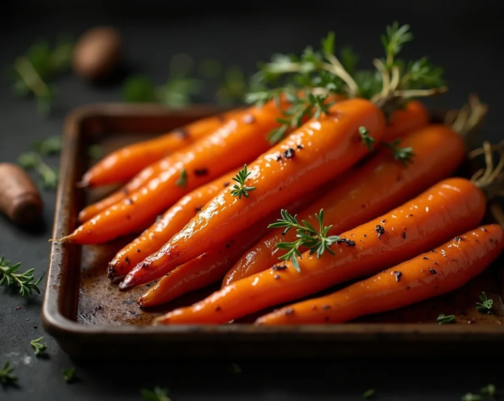 Honey-Glazed Roasted Carrots with Thyme