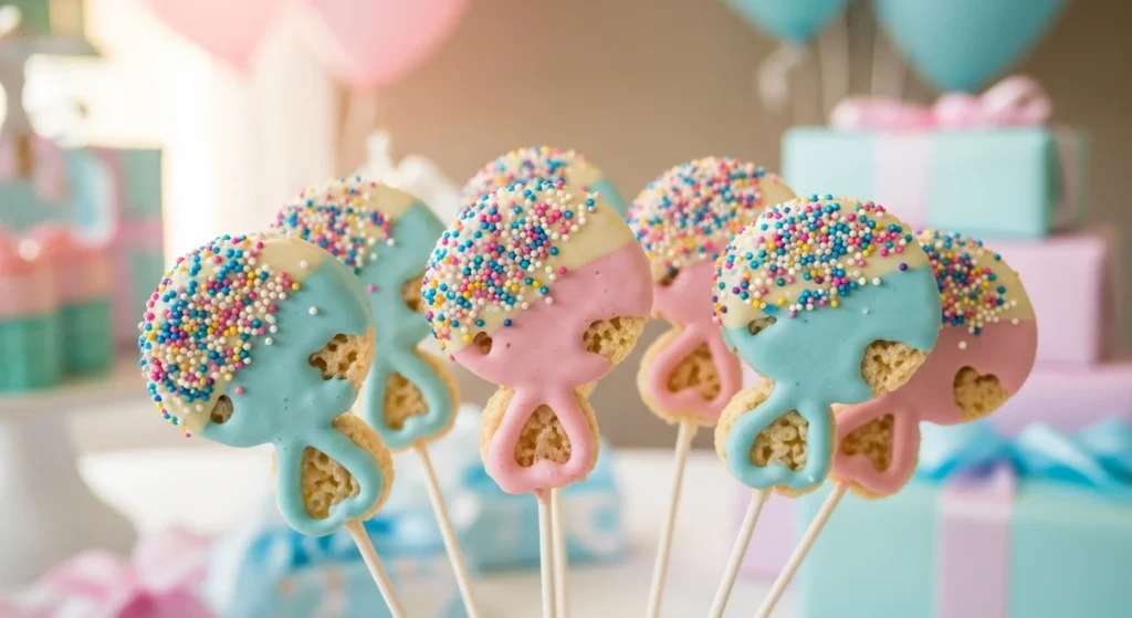 Baby Rattle Rice Krispie Treats