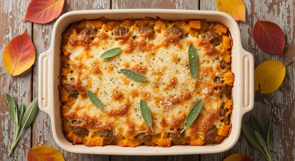 Classic Butternut Squash and Sausage Casserole