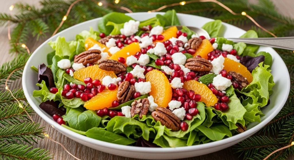 Classic Christmas Salad with Pomegranate & Oranges