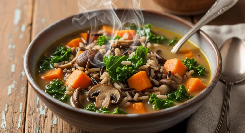 Cozy Autumn Wild Rice Soup