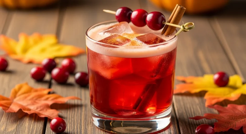 Cranberry Cinnamon Whiskey Sour