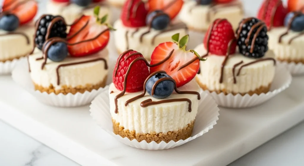 Mini No-Bake Cheesecake Bites