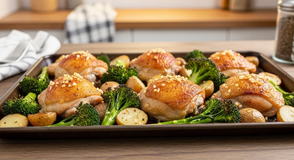 One-Pan Lemon Garlic Chicken and Veggies