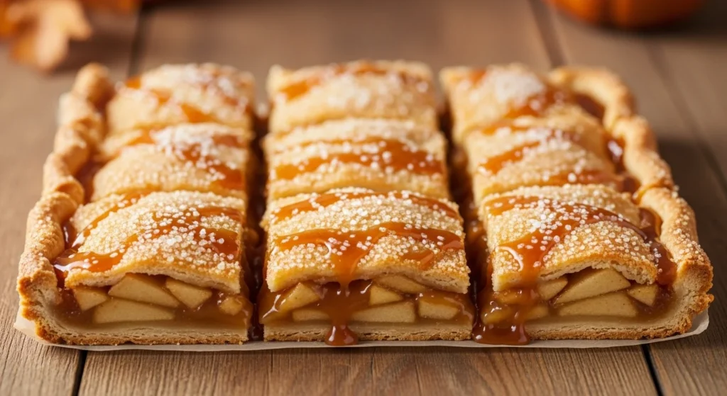 1. Salted Caramel Apple Slab Pie