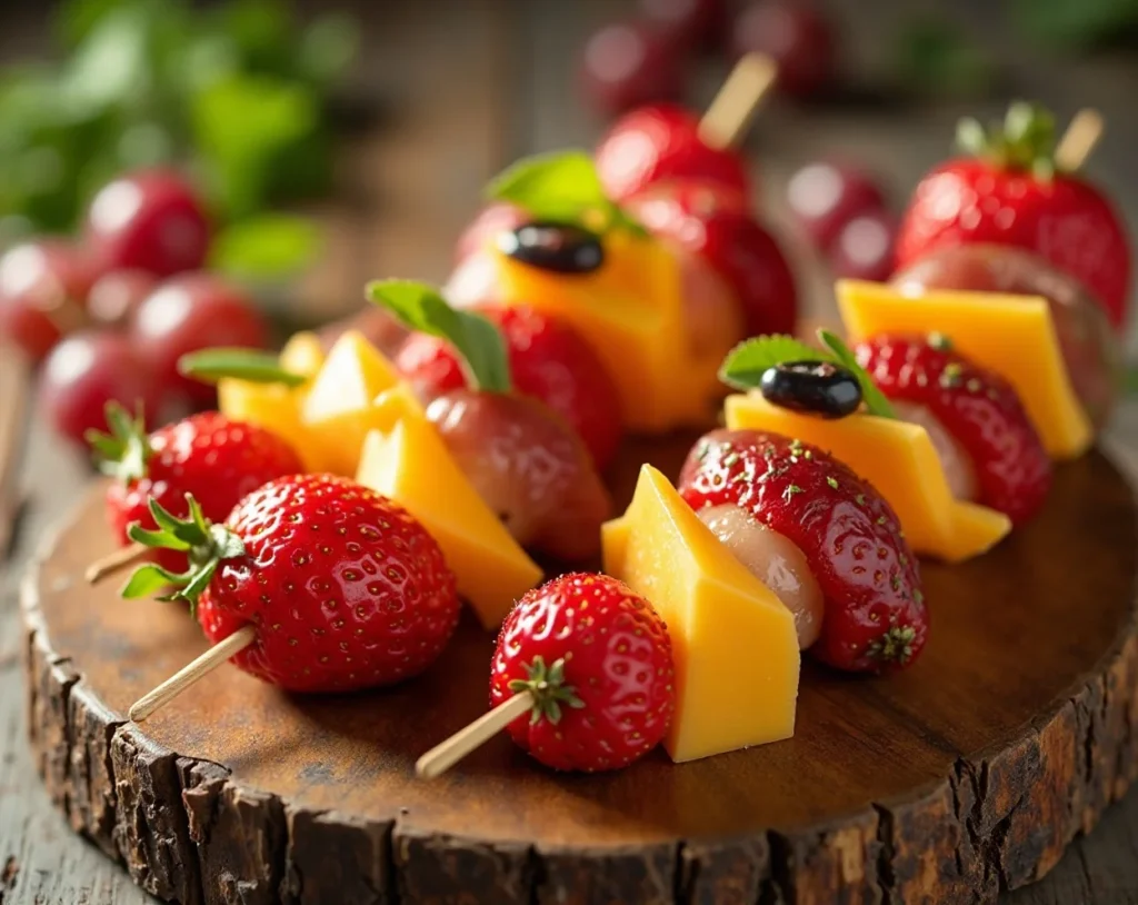 Fruit and Cheese Skewers