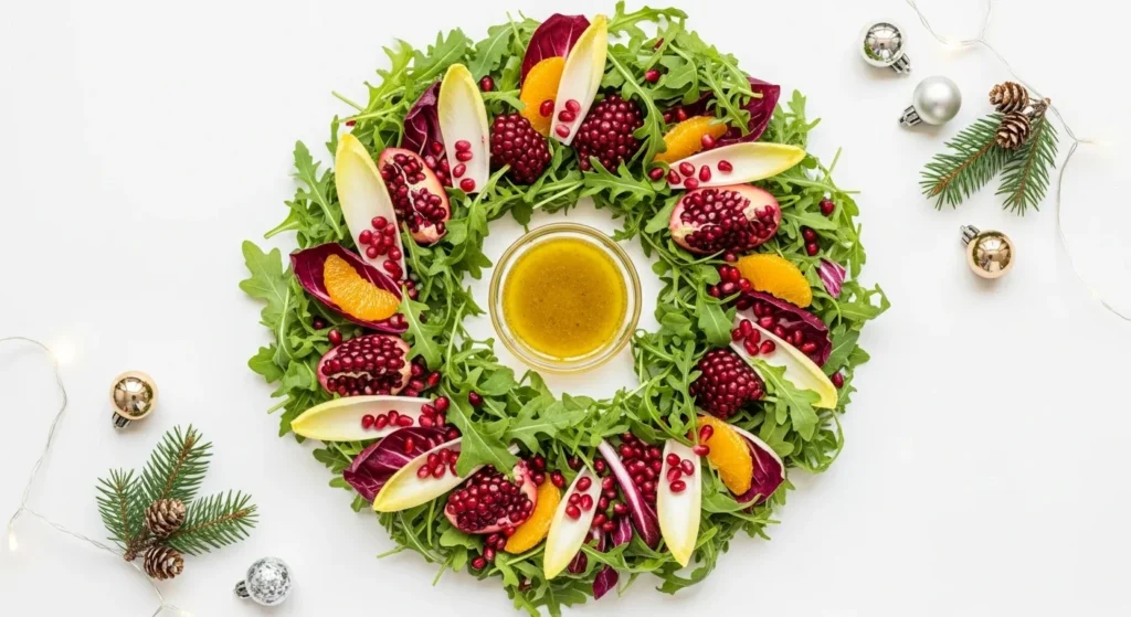 Festive Christmas Wreath Salad