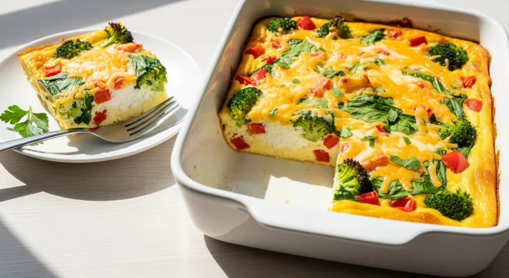 High-Protein Cottage Cheese Egg Bake