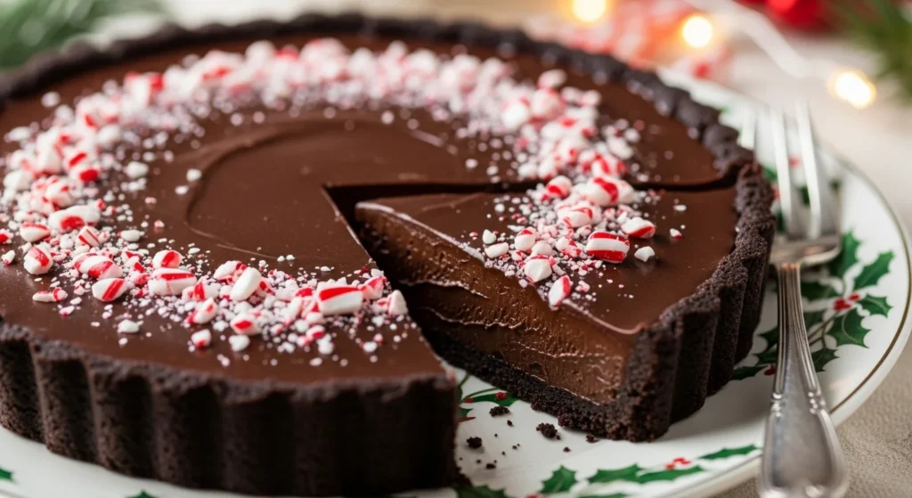 No-Bake Chocolate Peppermint Tart