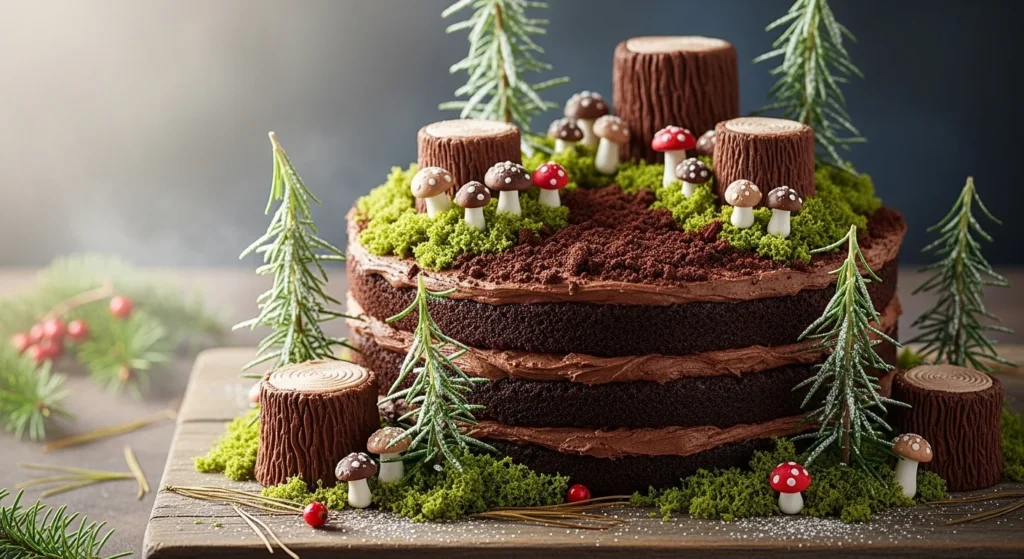 Winter Woodland Chocolate Cake