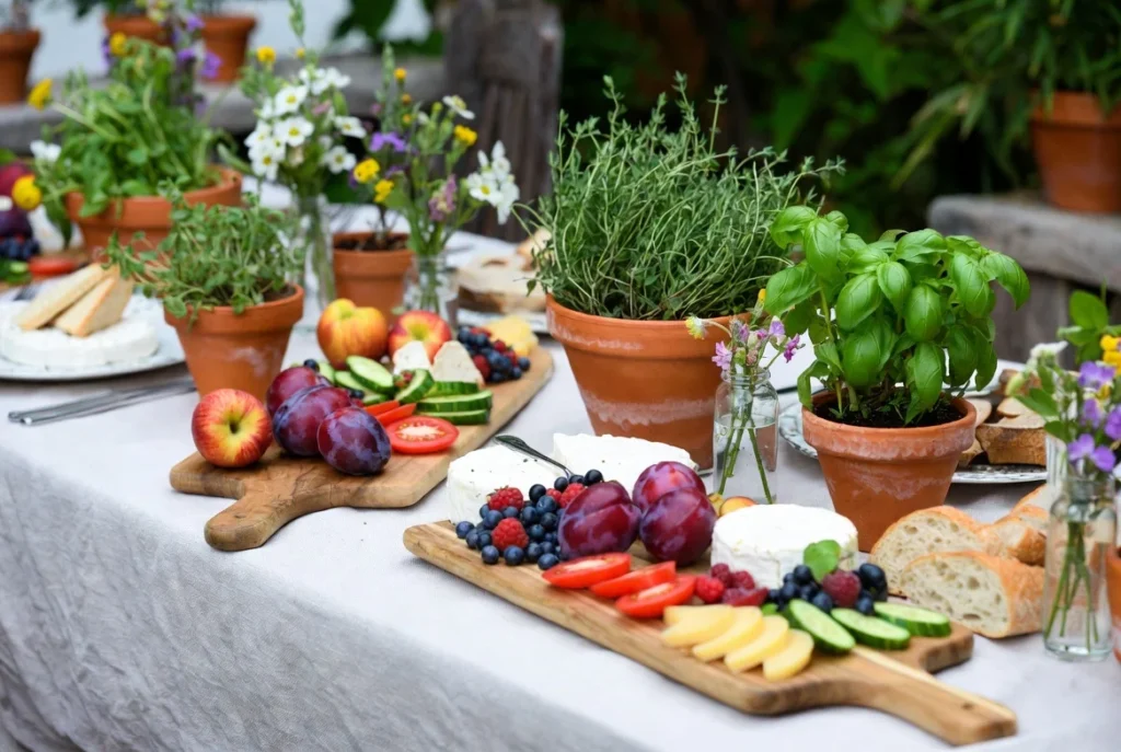 Garden Harvest Elegance Brunch Spread