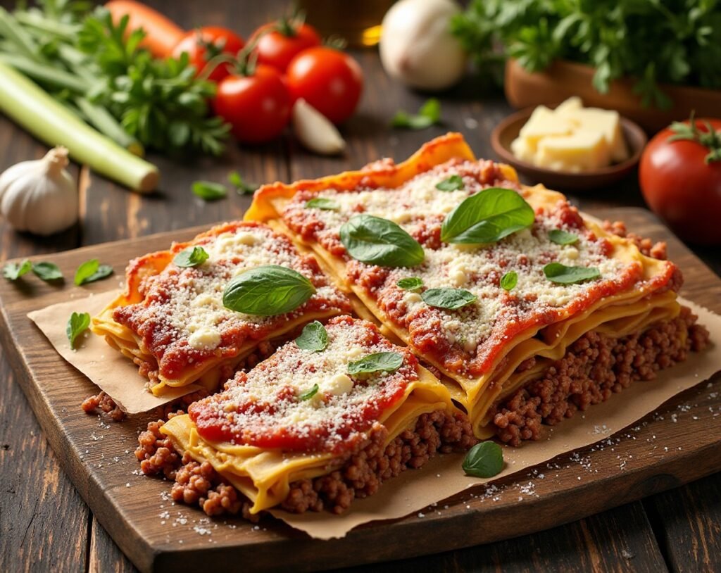 Italian Lasagna al Forno process of making