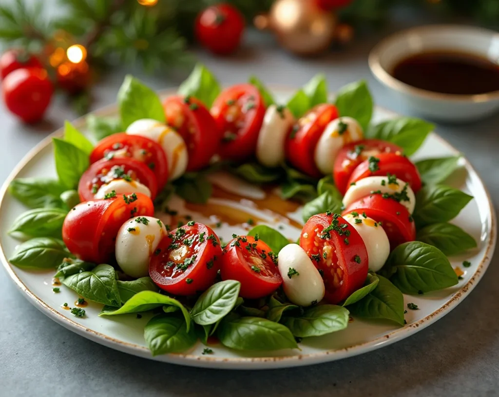 Caprese Christmas Wreath
