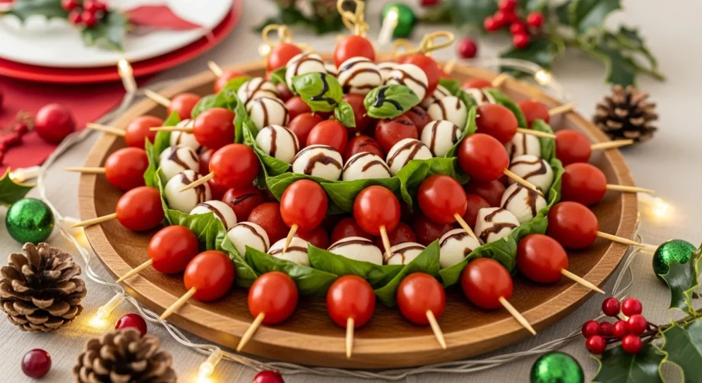 Caprese Christmas Tree Skewers