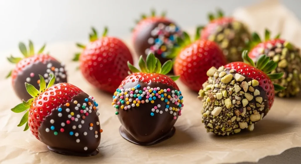 Chocolate-Dipped Strawberry Bites
