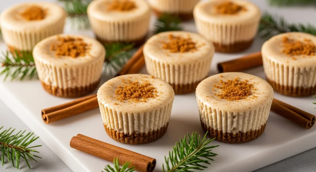 No-Bake Gingerbread Cheesecake Bites