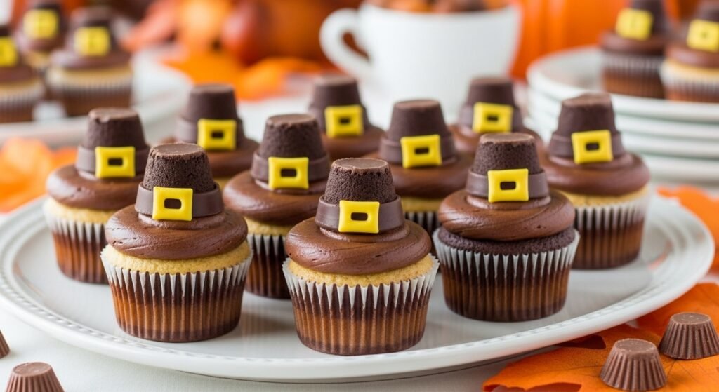 Pilgrim Hat Cupcakes