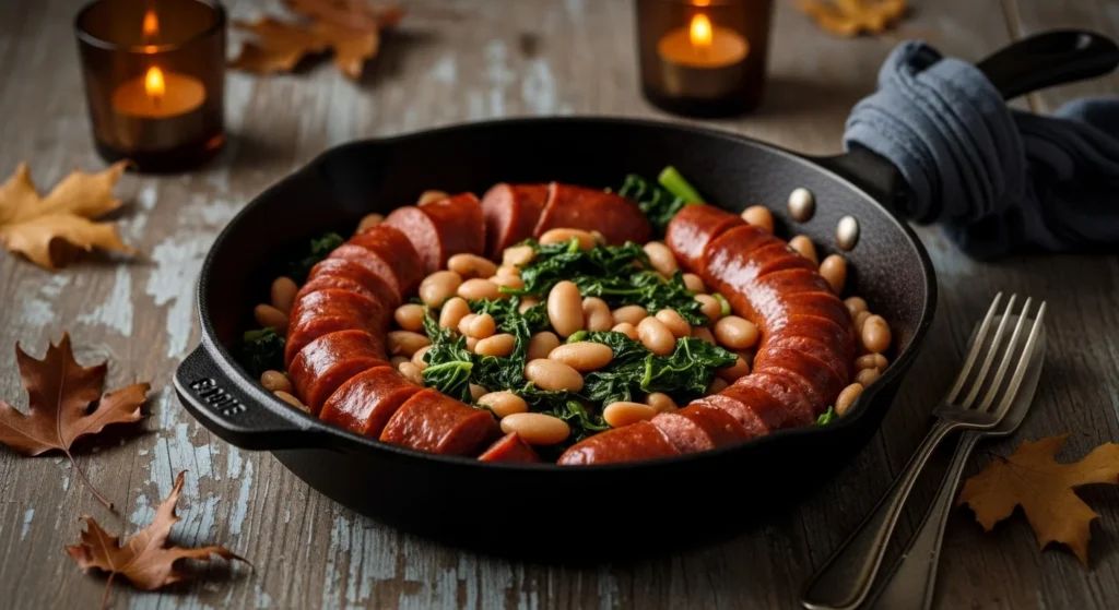 White Bean and Smoked Sausage Skillet