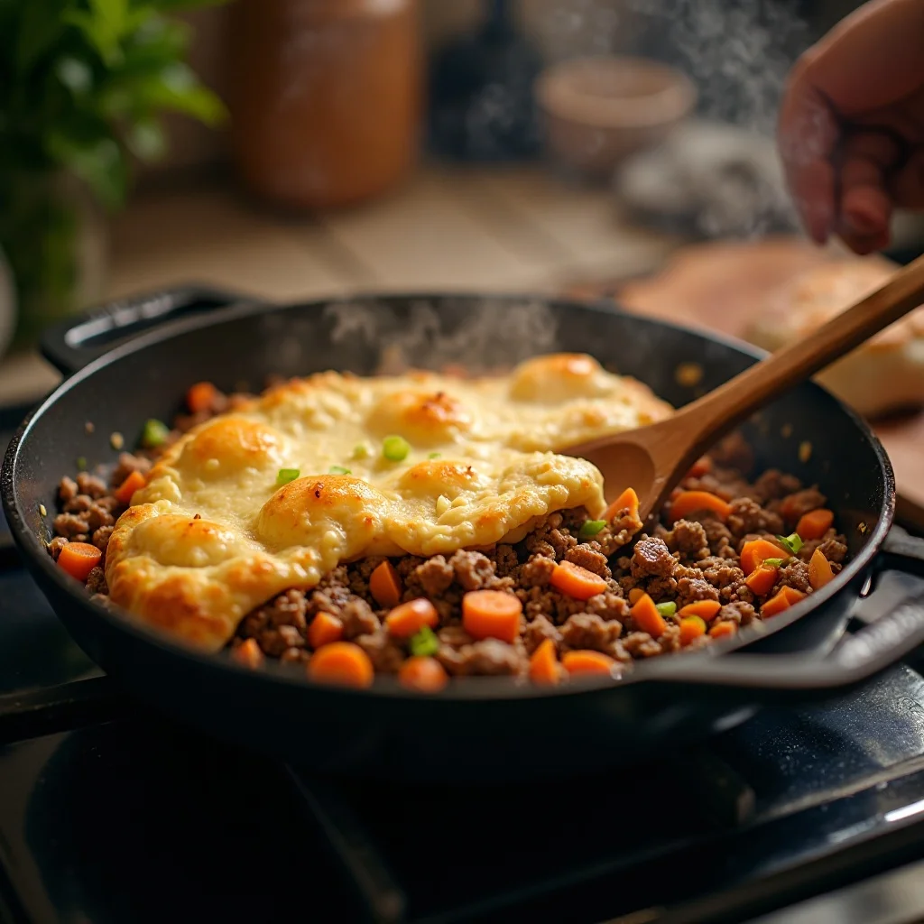 Shepherd's Pie making process