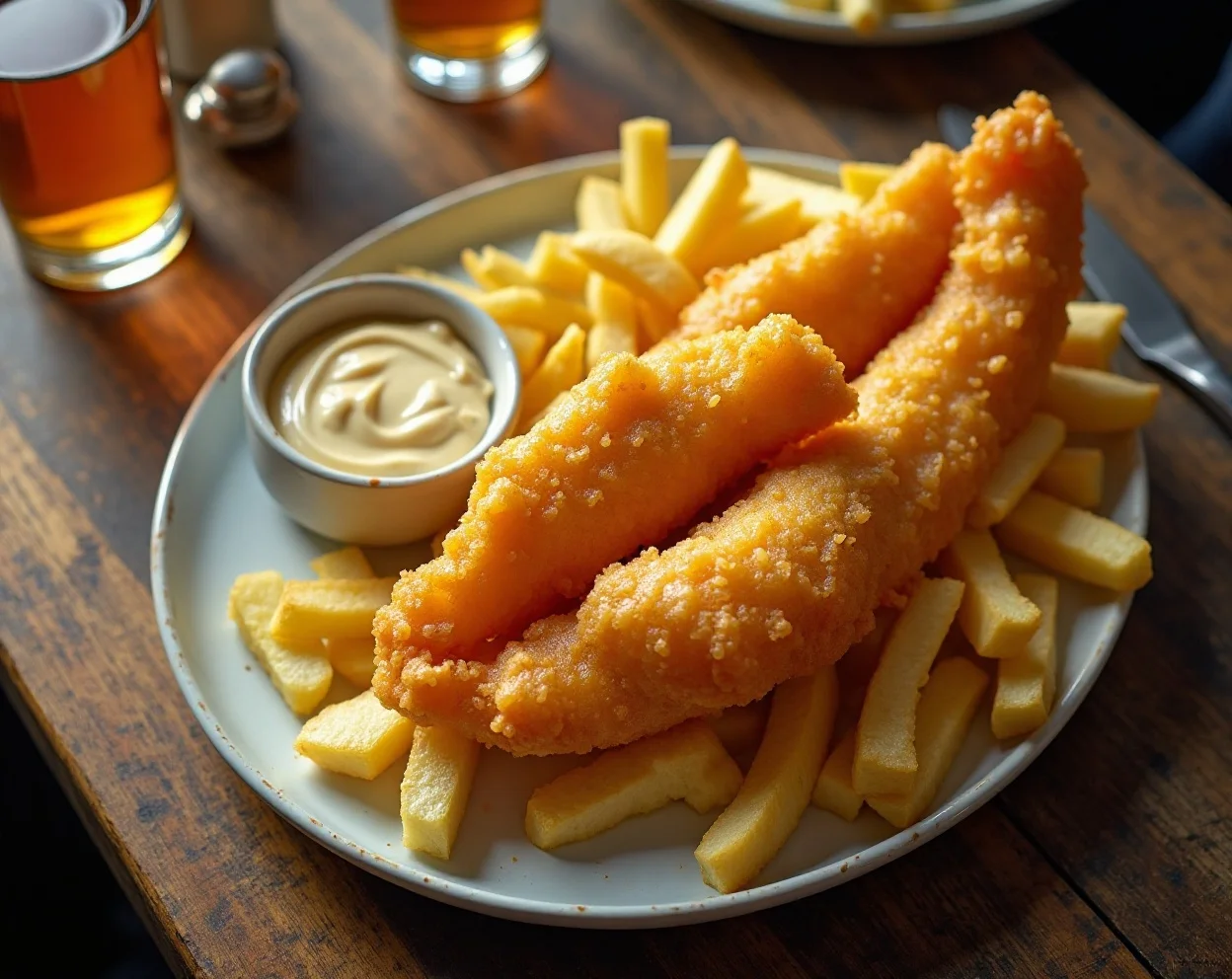 Crispy British Fish and Chips
