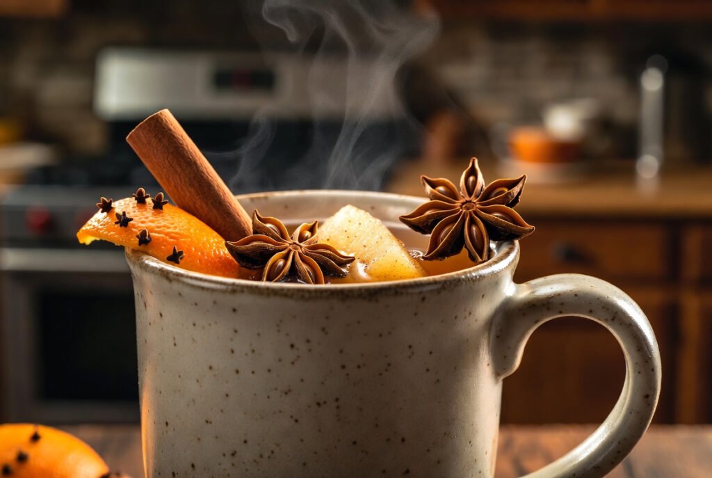 Spiked Apple Cider with Bourbon