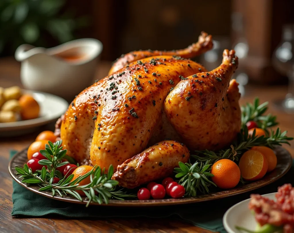 Herb-Roasted Turkey with Gravy