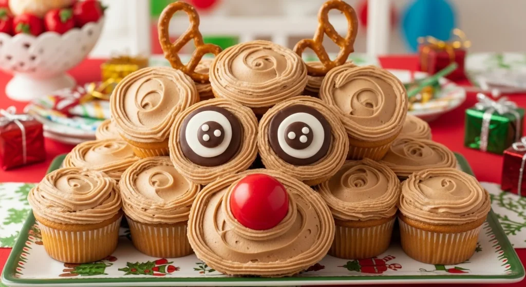 Adorable Reindeer Pull-Apart Cake