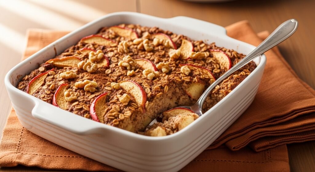 Baked Apple Cinnamon Oatmeal