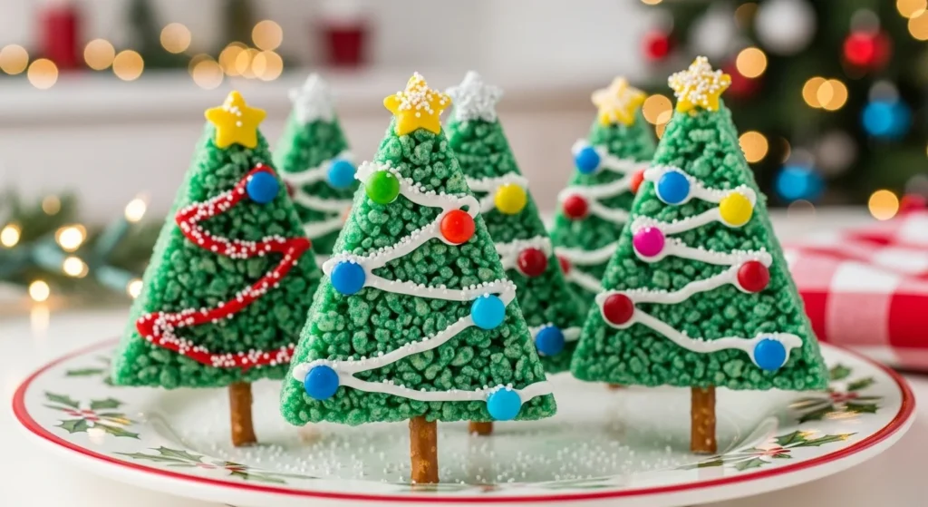Christmas Tree Rice Krispie Treats