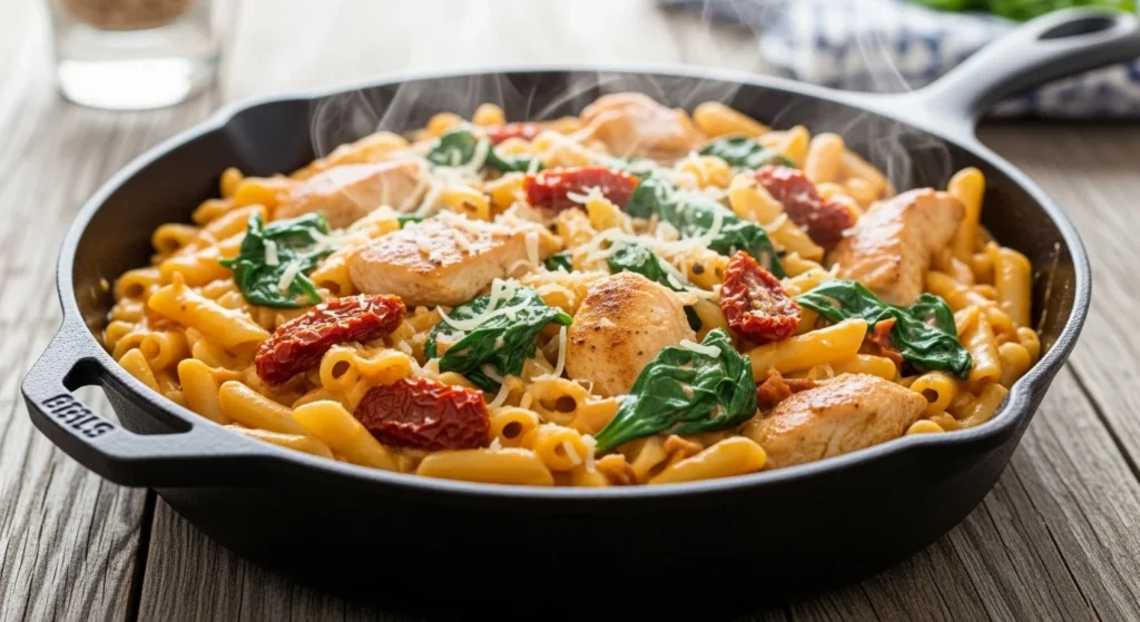 Creamy Tuscan Chicken Pasta (One-Pot)