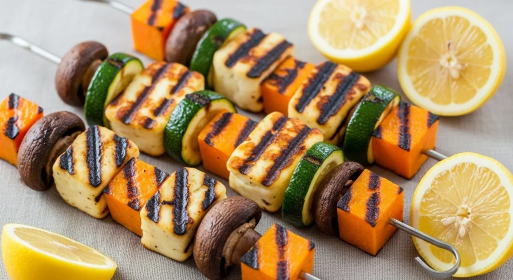 Harvest Veggie & Halloumi Skewers