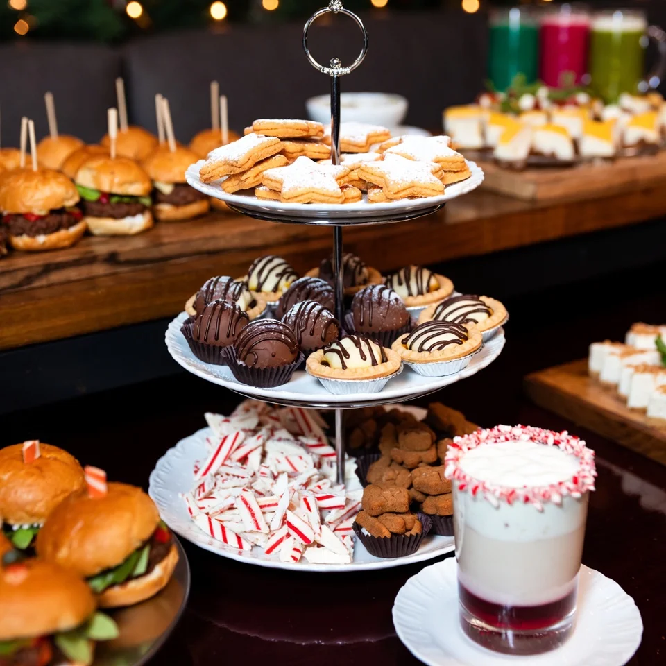 Sweet & Savory Dessert-First Buffet + Peppermint White Russian