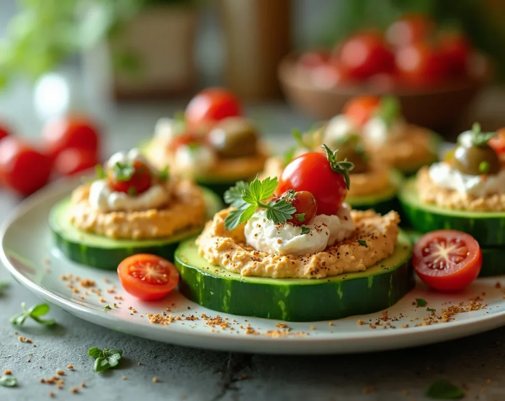 Veggie Cucumber Bites
