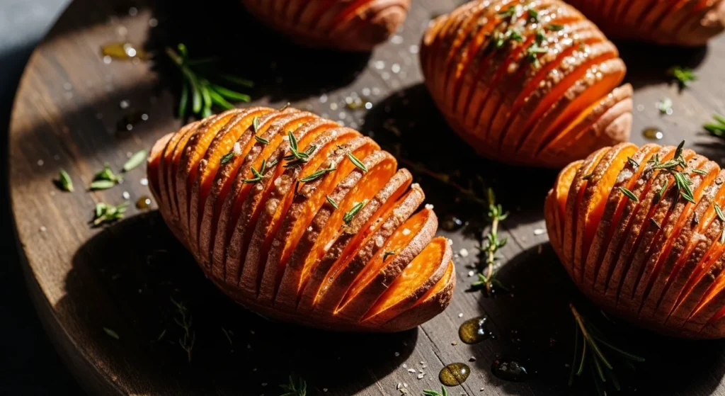 Hasselback Sweet Potatoes