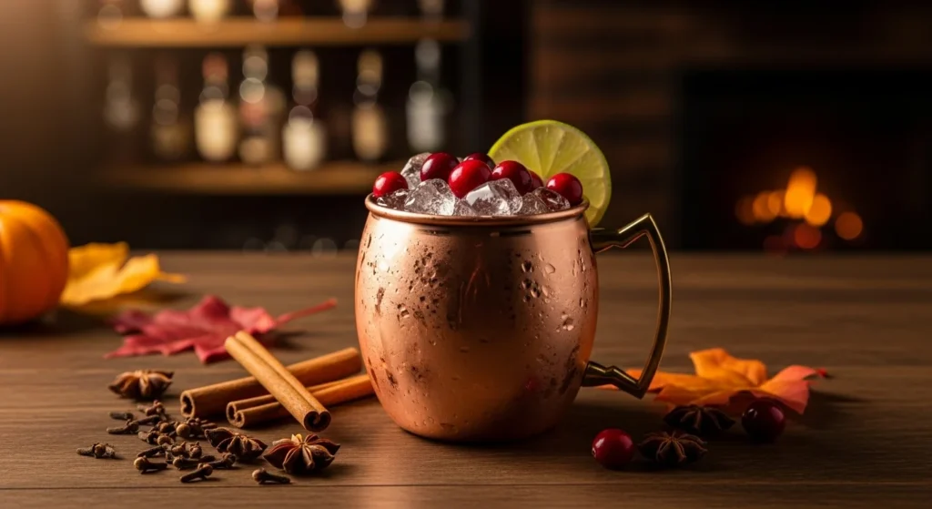 Spiced Cranberry Moscow Mule
