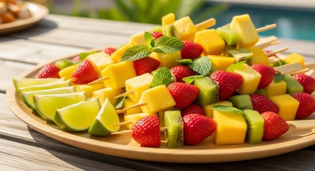 Tropical Fruit Skewers Platter