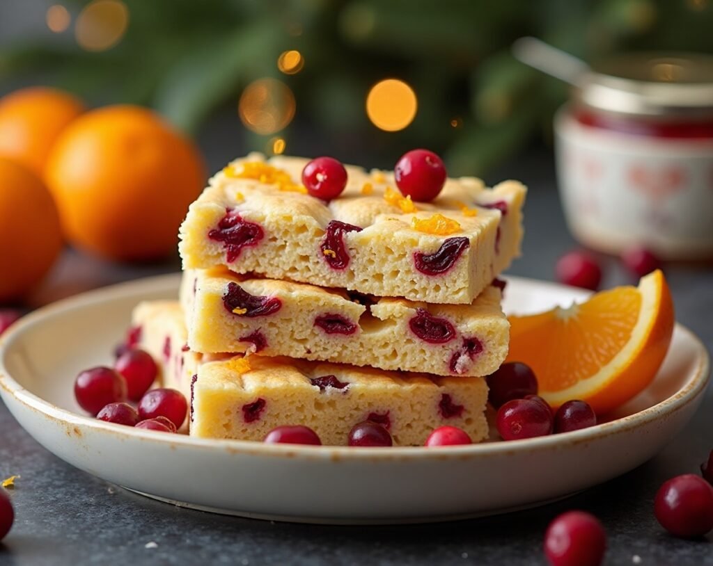 Cranberry Orange Shortbread