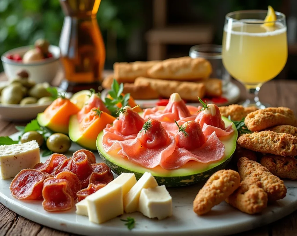 Italian-Inspired Antipasto Buffet + Limoncello Spritz