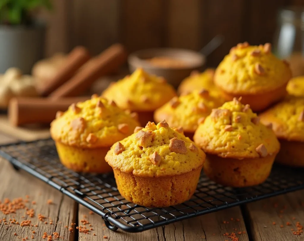 Golden Turmeric Latte Muffins