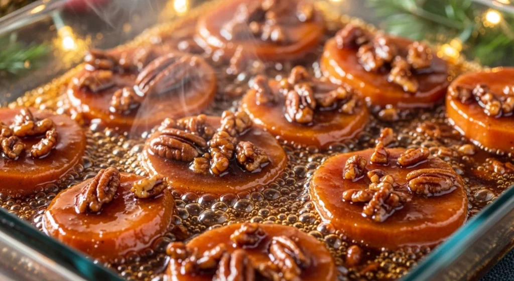 Candied Sweet Potatoes with Pecans