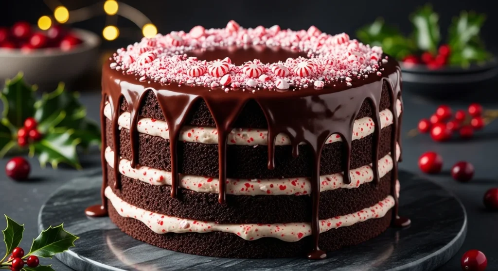 Chocolate Peppermint Layer Cake
