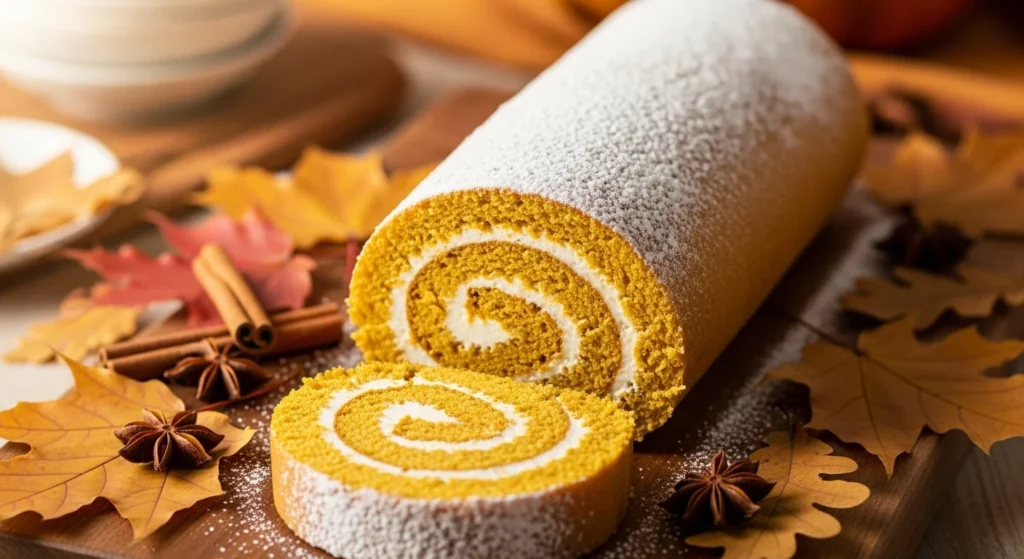Pumpkin Roll with Cream Cheese Filling