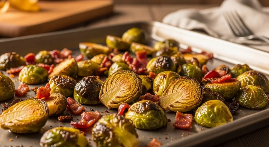 Roasted Brussels Sprouts with Bacon