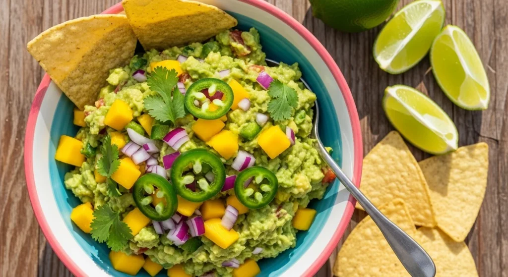 Zesty Guacamole with Mango Twist