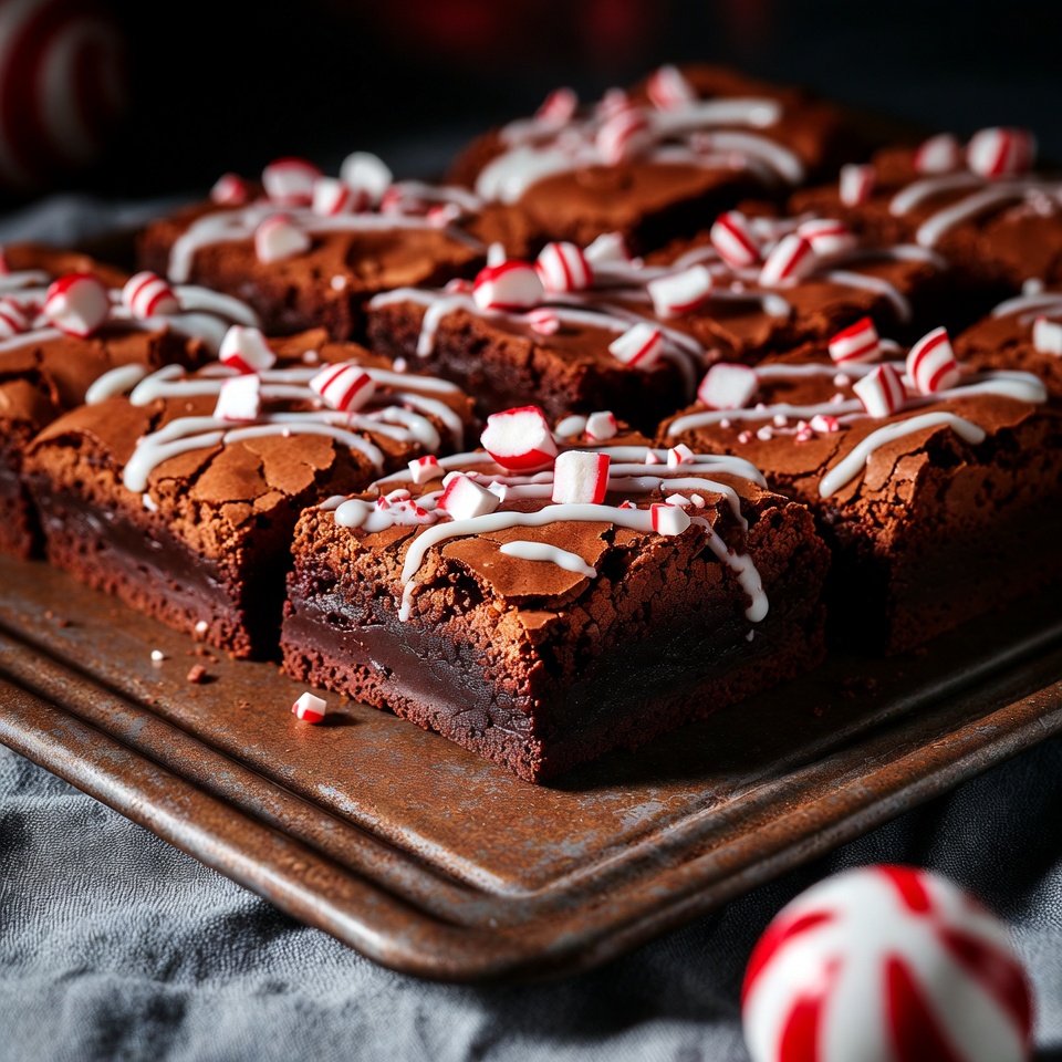 Chocolate Peppermint Fudge Brownies