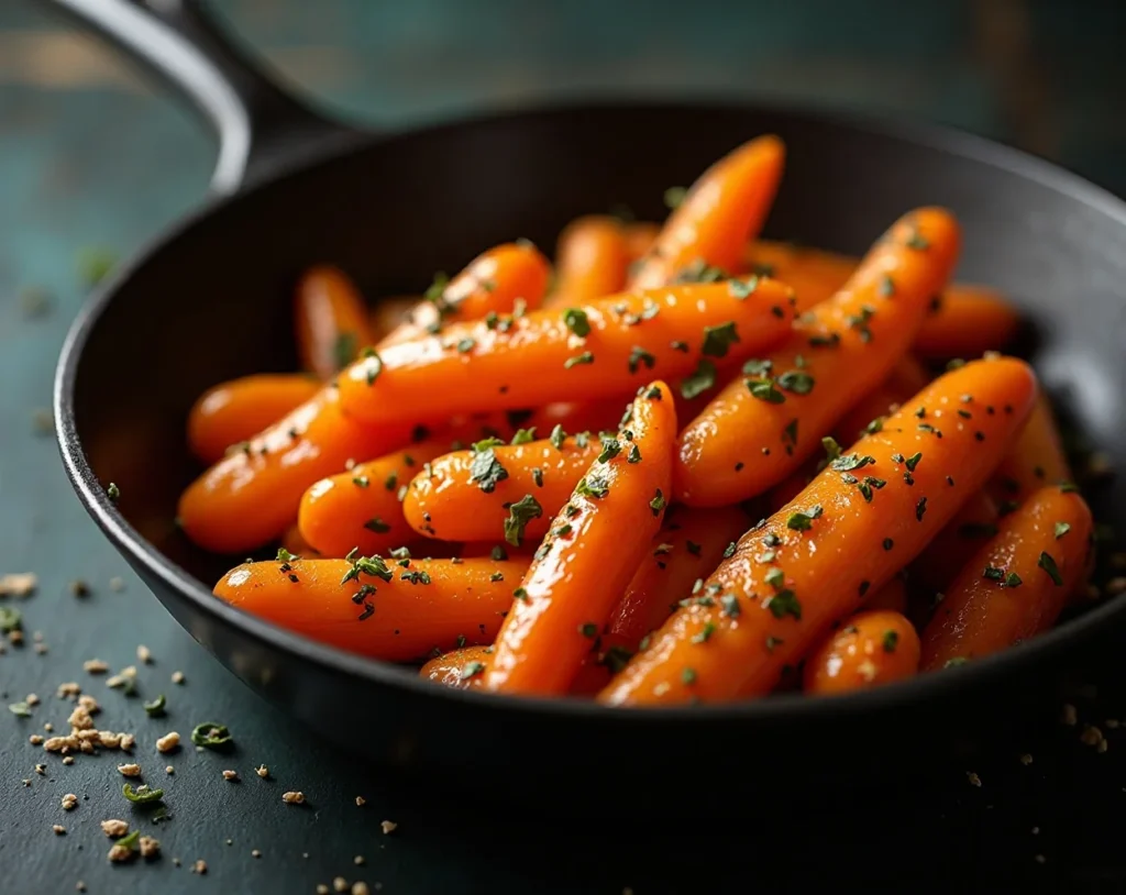 Garlic Butter Sautéed Carrots with Herbs