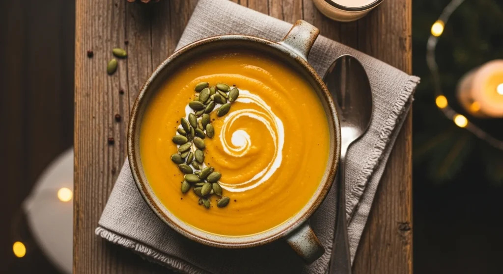 Butternut Squash Soup with Coconut Cream