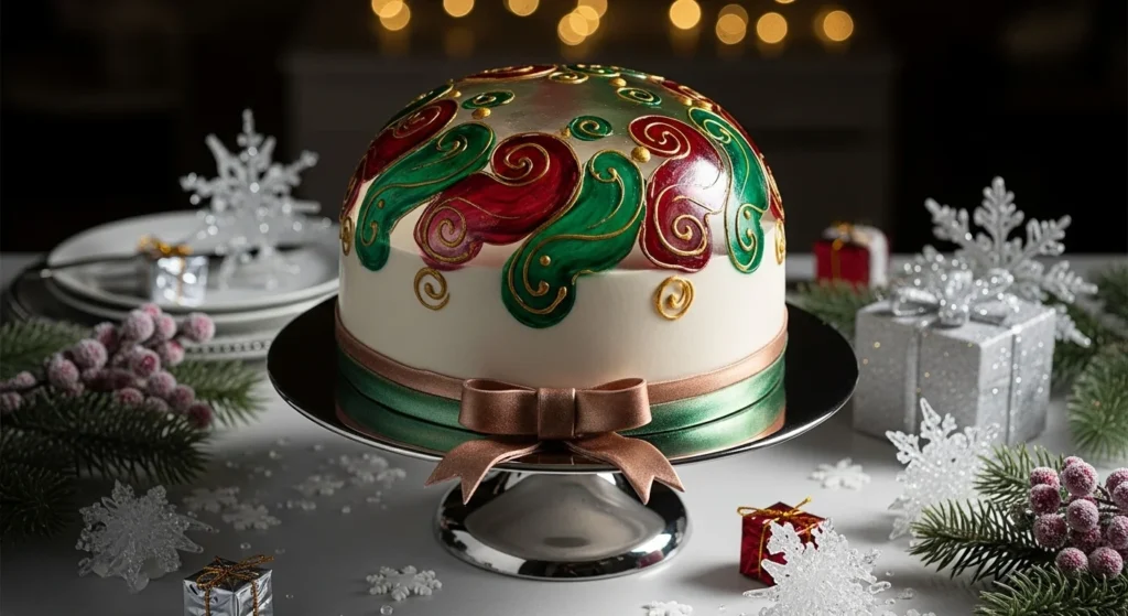 Glittery Ornament Dome Cake