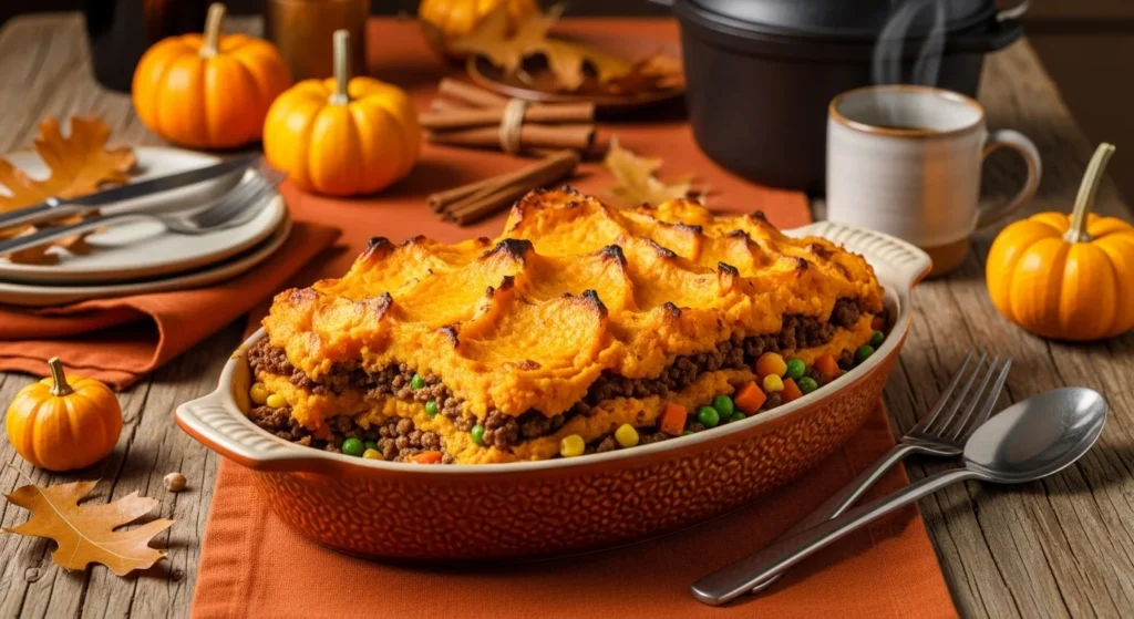 Ground Beef and Sweet Potato Shepherd’s Pie